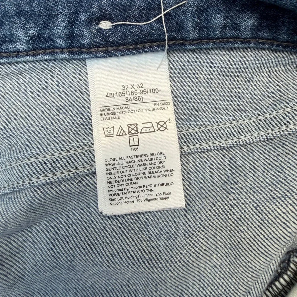 Banana Republic Straight Fit Jeans Mens 32x32 Medium Wash Blue Stretch Denim